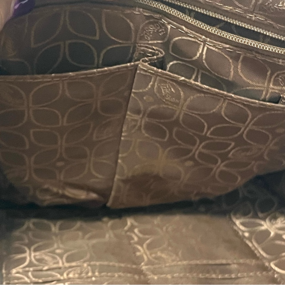 Fossil Y2K Brown Leather Crossbody Travel Multi Pocket Purse - Picture 8 of 13